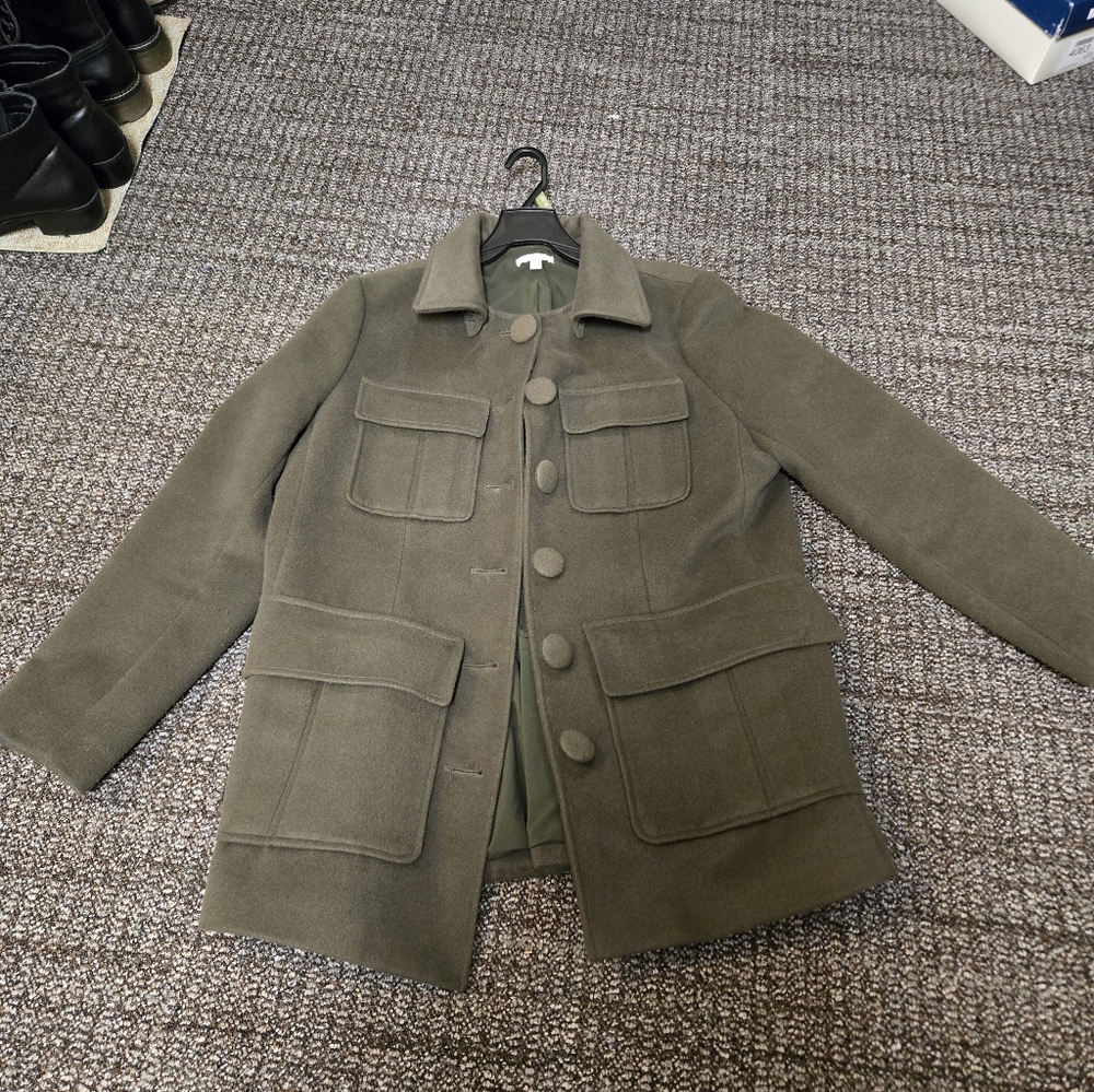 Eva Mendes for New York & Company Olive Pea Coat